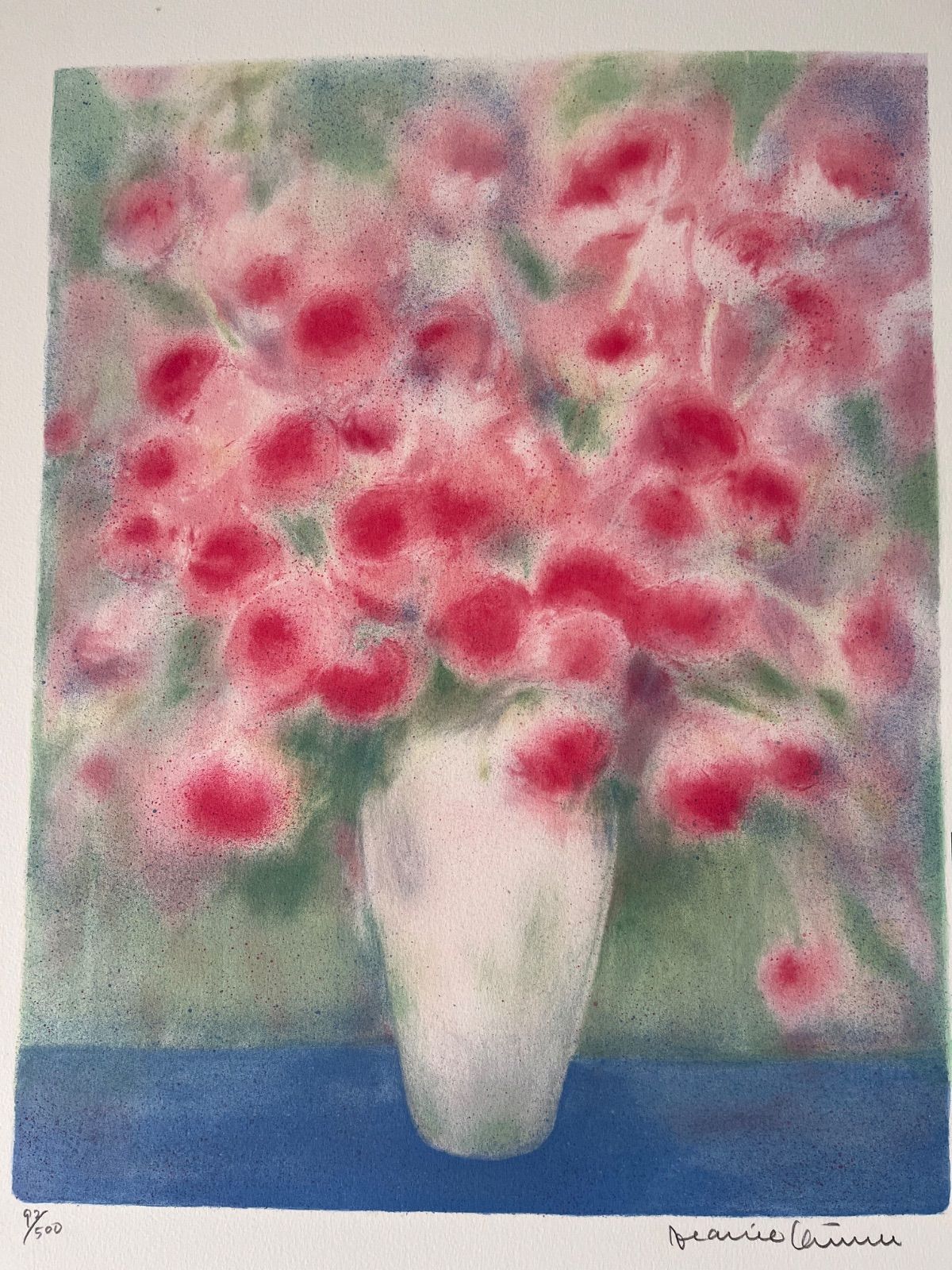 ジニー・キム リトグラフコレクション 4 大きめ 額入り 証明書付き