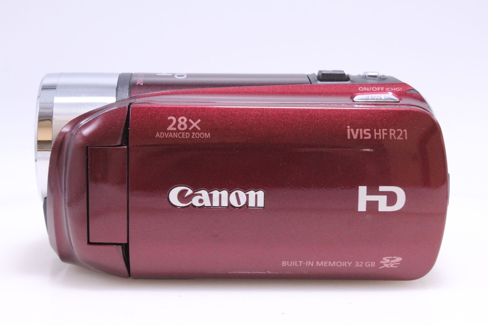 美品】Canon iVIS HF R21 レッド IVISHFR21RD 光学20倍 手ブレ補正