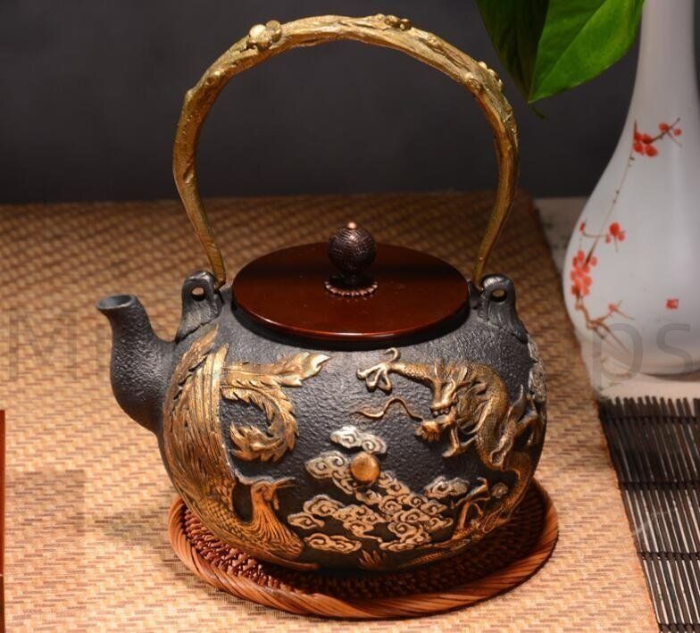 手作り コーティングなし☆老鉄瓶☆金蟾獣急須