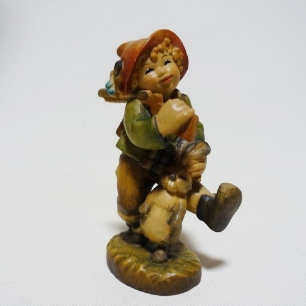 ANRI アンリ 木彫り 人形 イタリア製 サラケイ 男の子 - メルカリ