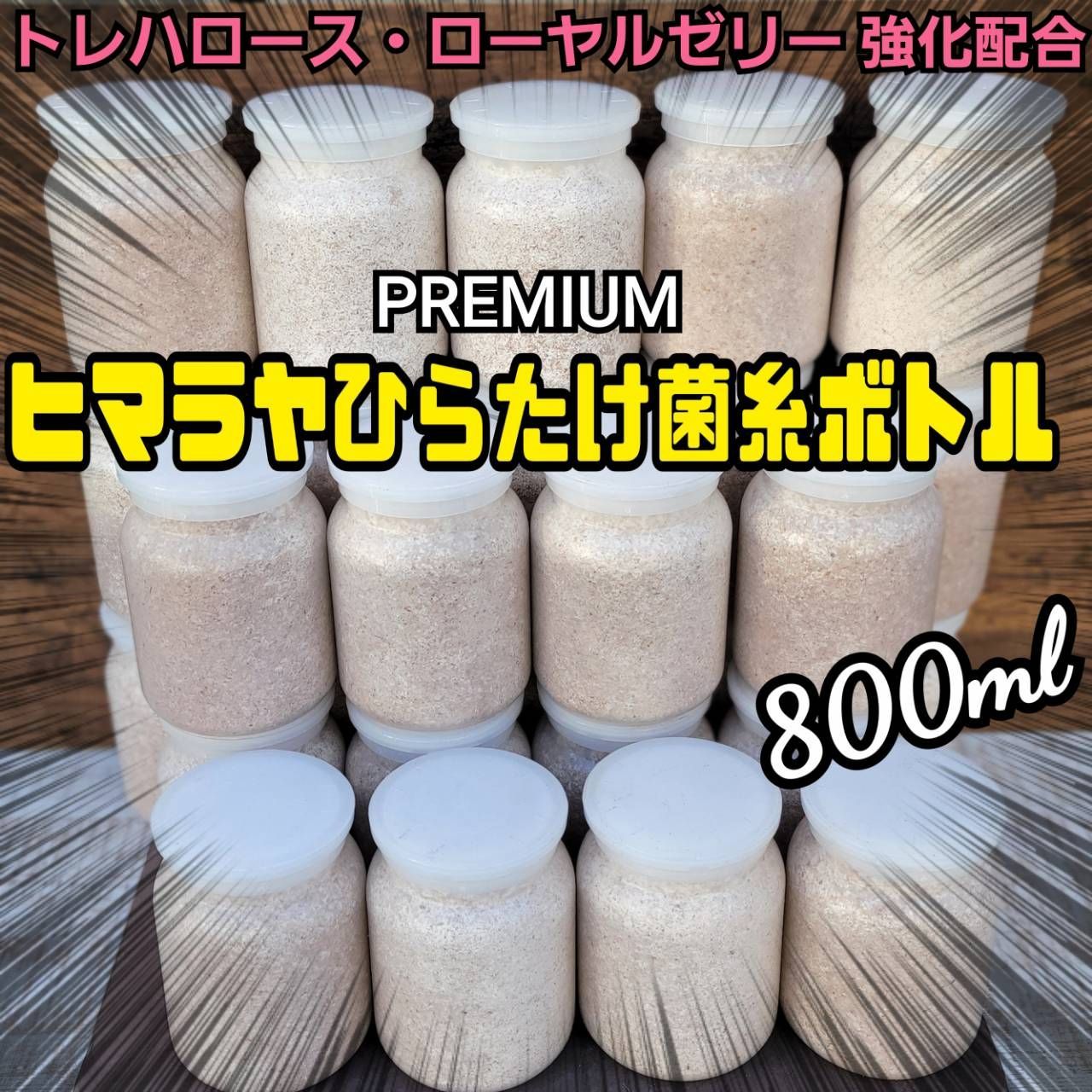 極上！ヒマラヤひらたけ菌糸瓶 800ml【20本セット】ニジイロクワガタに
