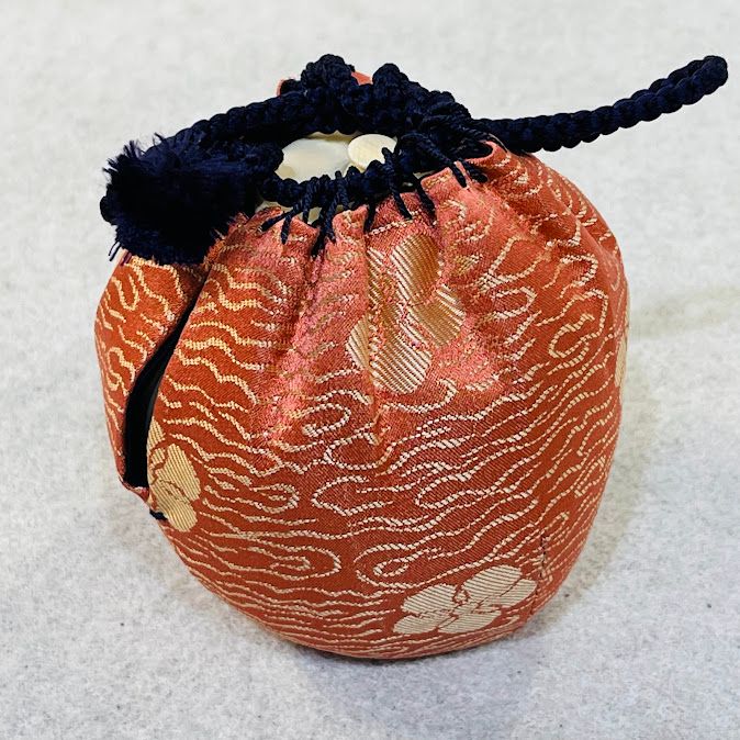 茶道具 備前焼 木村陶峰造 茶入 仕覆付 共箱 V 8750 茶道具 備前焼