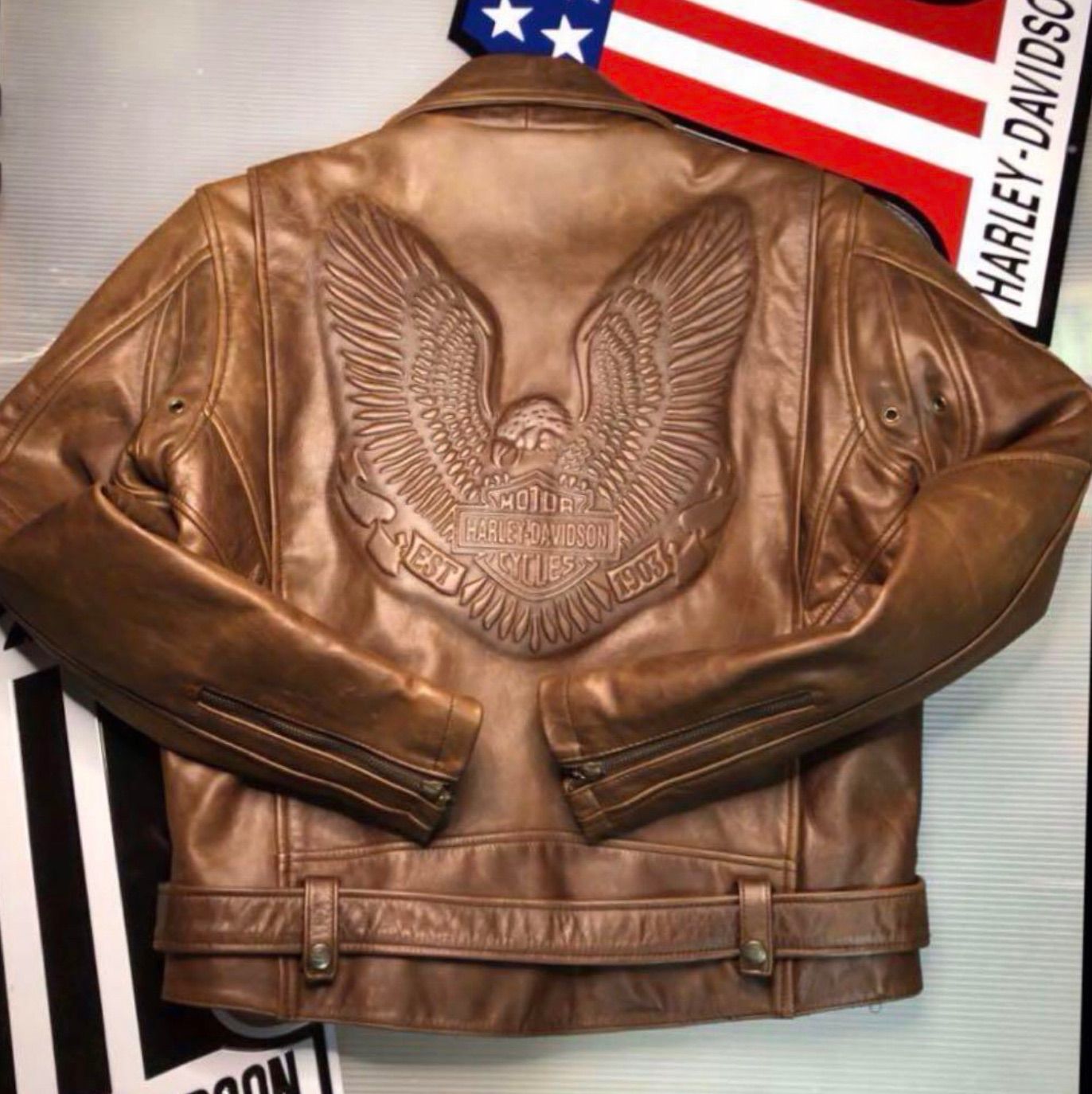 Schott シングルライダースジャケット 本革 USA製 275 ベージュ Schott