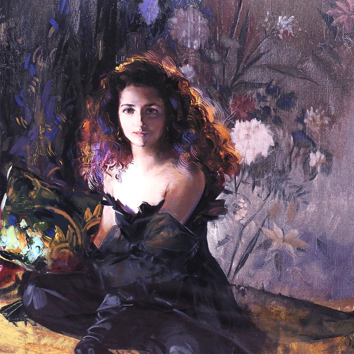 トレンツ・リャド カロリーナ・アミーゴ嬢 人物画 女性像 印象派 光を