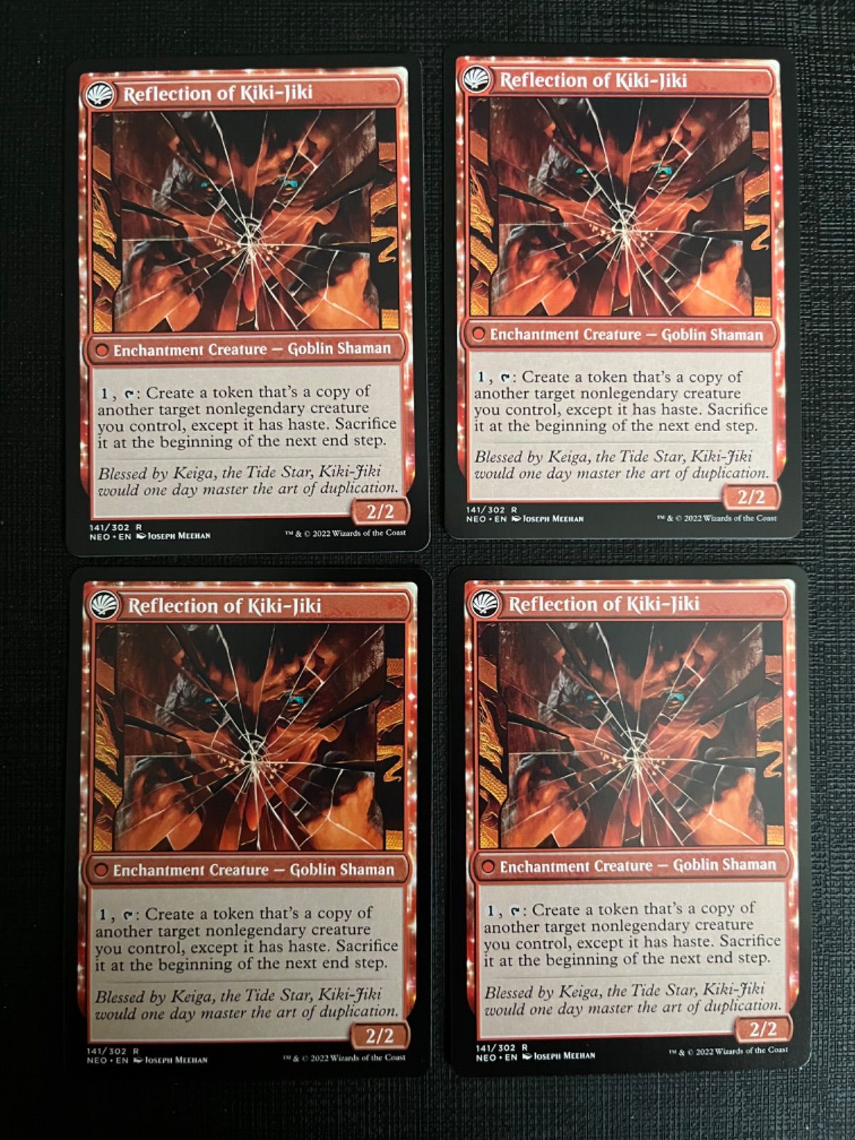 mtg 鏡割りの寓話 英語 ショーケース foil 4枚 mtg 鏡割りの寓話 英語