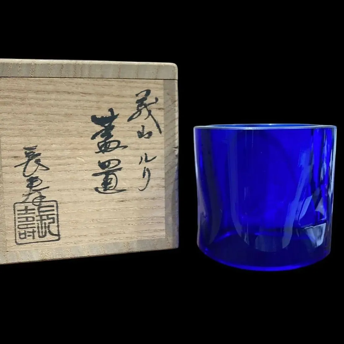 茶道具 義山 ガラス 棗 宝尽くし 長寿 茶道具 義山 ガラス 棗 宝尽くし
