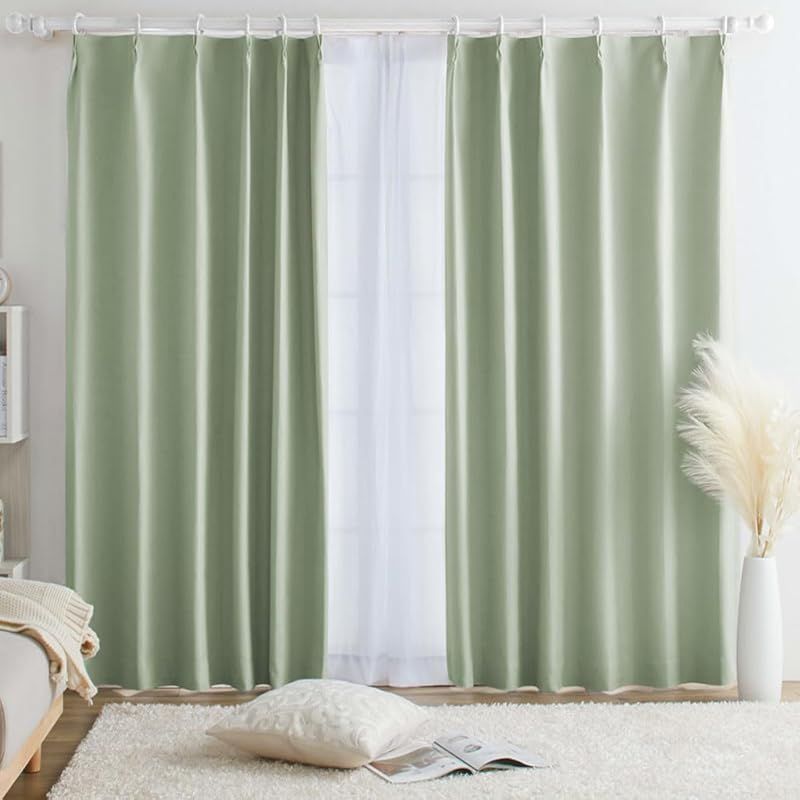 ベルーナ(BELLUNA) カーテン 4枚セット 遮光 100％ 防音 断熱 保温