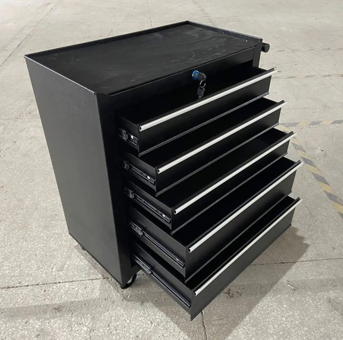 最も安い 5段ローラーキャビネット DIY工具収納 ☆強度の鋼鉄製！重い