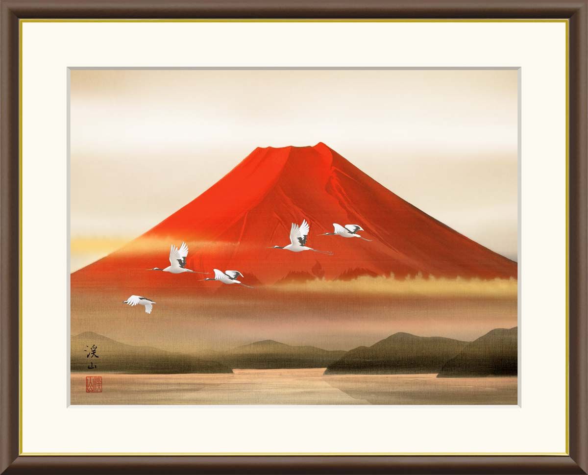 作品名】：油絵【秋空に咲く赤い彼岸花】 「秋空に咲く赤い彼岸花」は