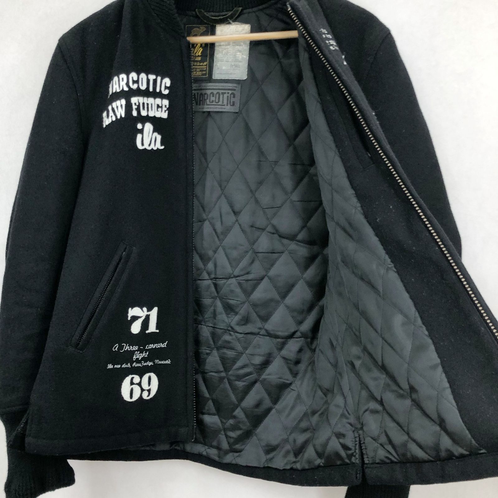 ローファッジ RAW FUDGE レザースタジャン スタジアムジャンパー M kj