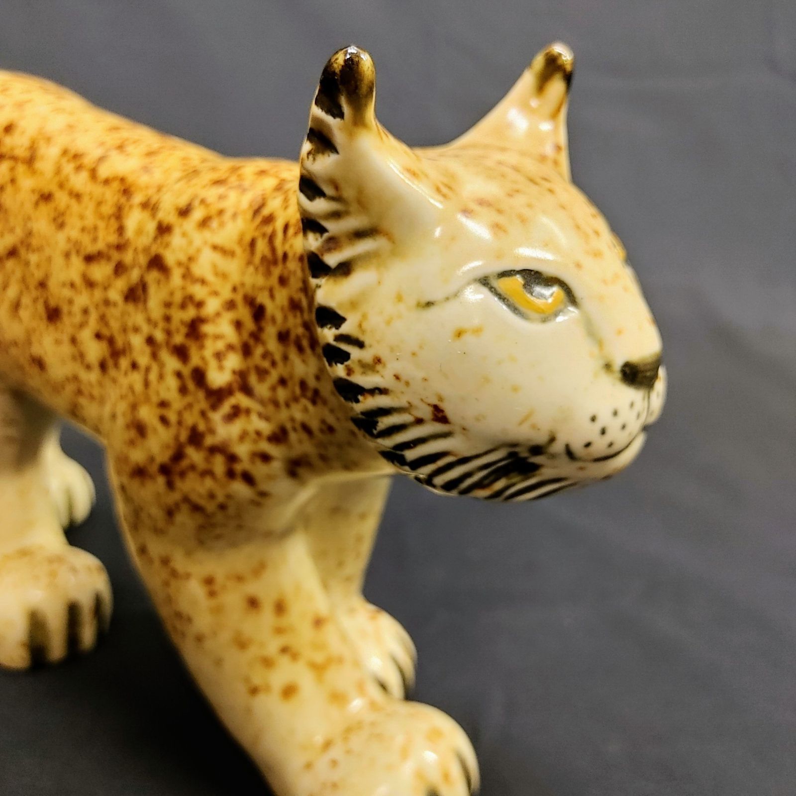 リサラーソン/WWF/オオヤマネコ】北欧/ビンテージ/希少/山猫/Lodjur