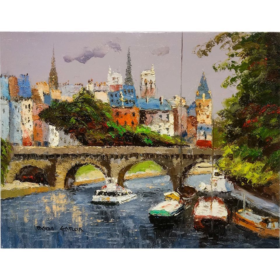 絵画 402-2 油絵/風景/街角/東京/六本木/P15号 絵画 402 油絵/風景