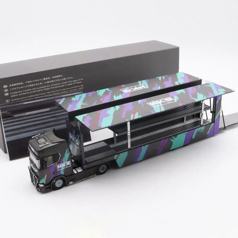 希少 スカニア 1/64 ミニカー トランポ HKS 1:64スケールダイキャスト