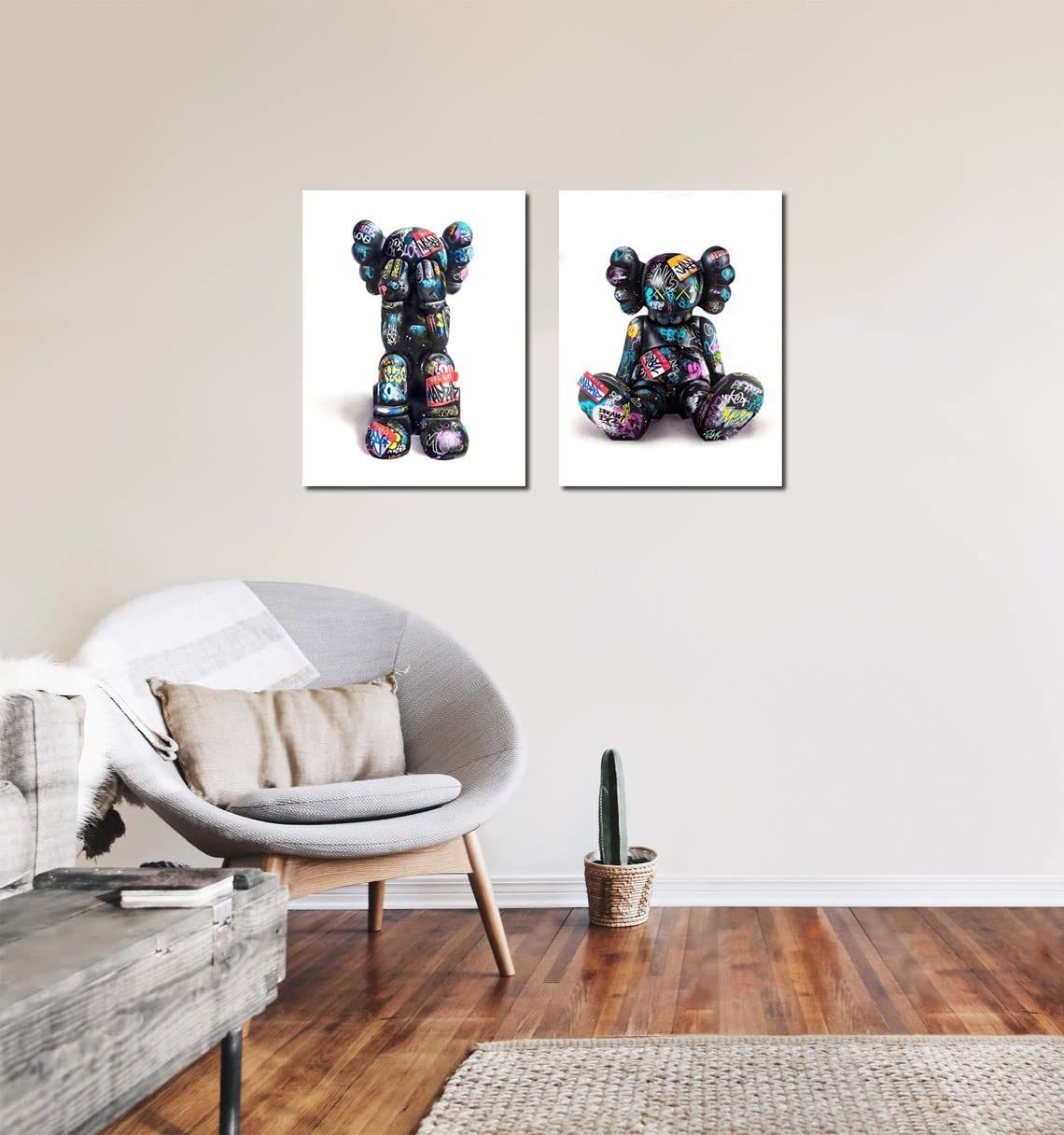 絵画/近代ポップアート/巨匠 /KAWS (カウズ) /インテリアアート/額装品