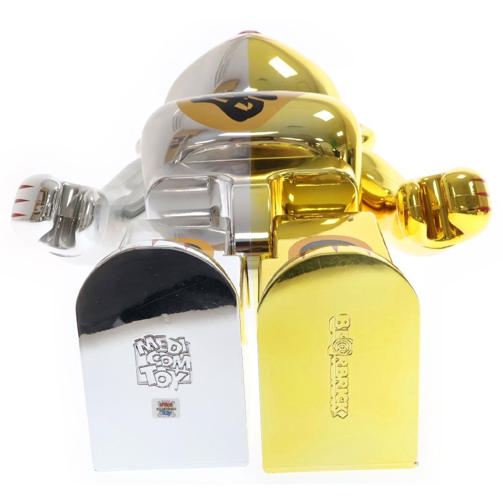 BE@RBRICK 招き猫 千万両 金×開運 銀 1000％