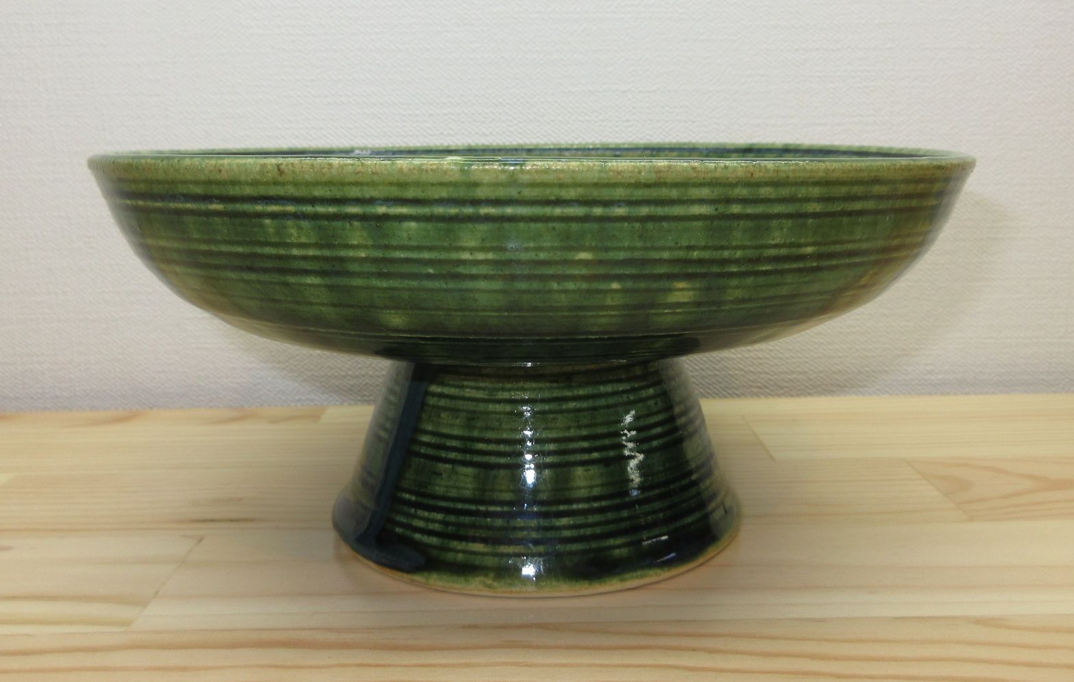 逢絢亭】茶道具 菓子鉢 コレクション 高台鉢 美濃焼 織部 加藤芳右衛門