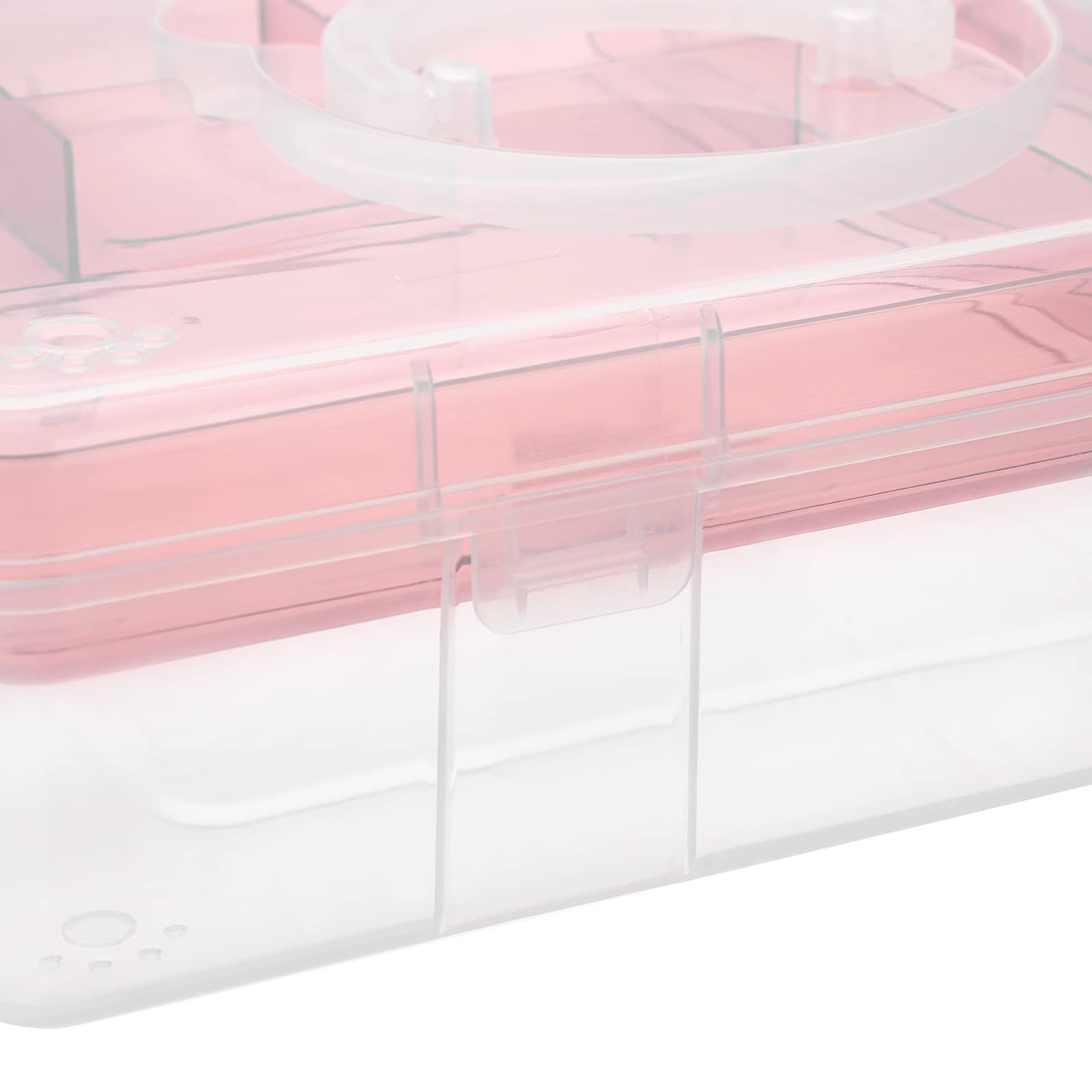 新着商品】クリアケース 文房具収納ケース 二段収納ボックス 針と糸の