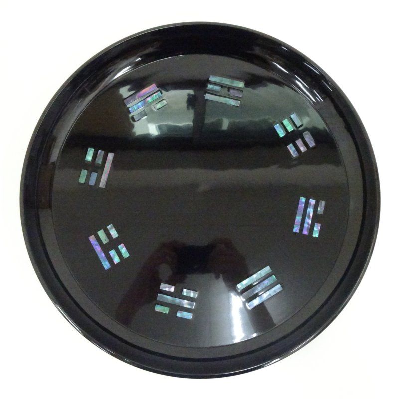 茶道具 八卦盆 螺鈿 箱付き 楽天市場】【茶道具/盆】 木乾本漆 八卦盆