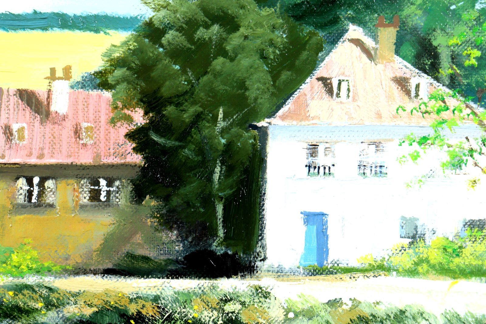 中原脩 「風」 油彩F10号 画面右下・キャンバス裏に本人直筆サイン