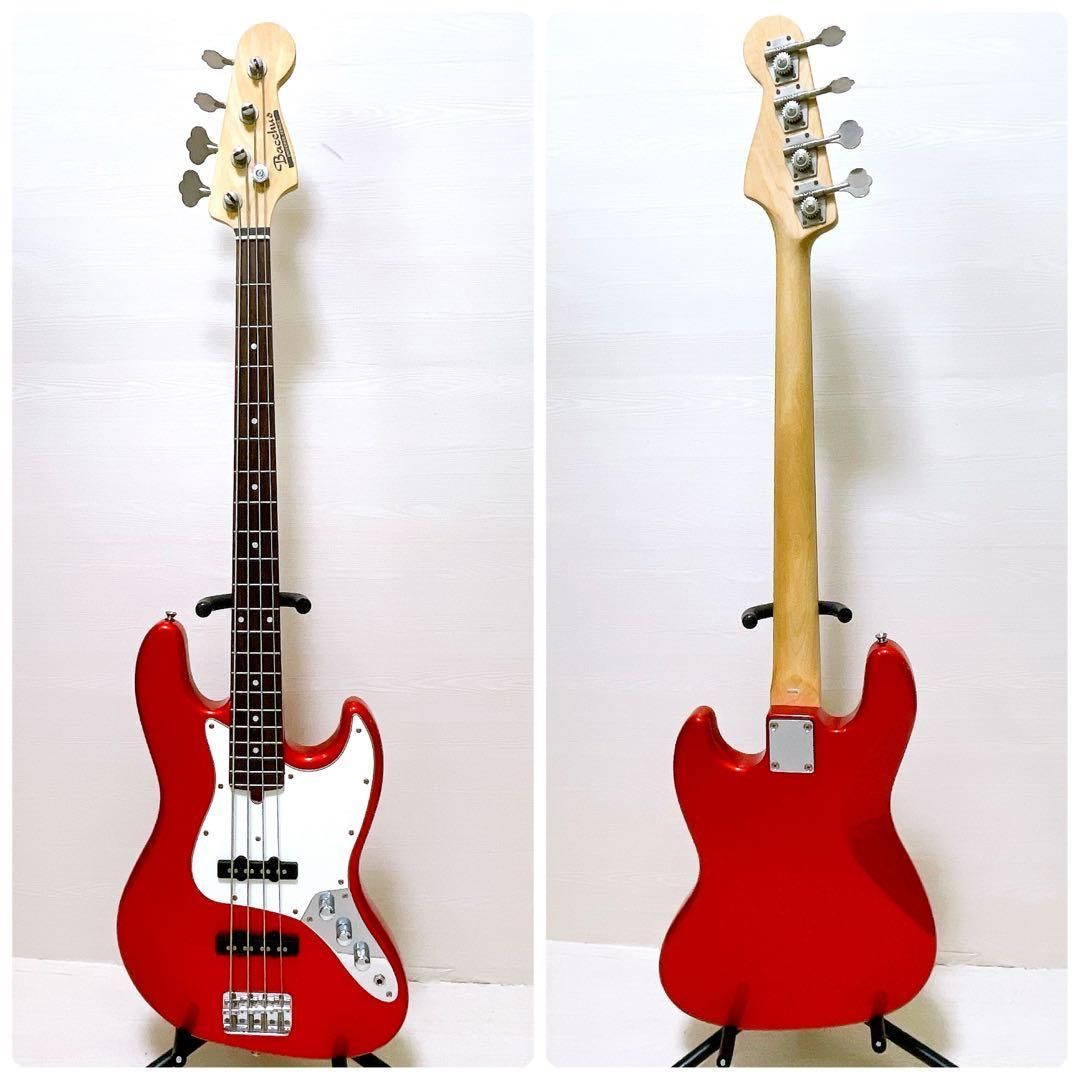 極美品 Bacchus バッカス JAZZ BASS ジャズベース 赤 レッド Bacchus
