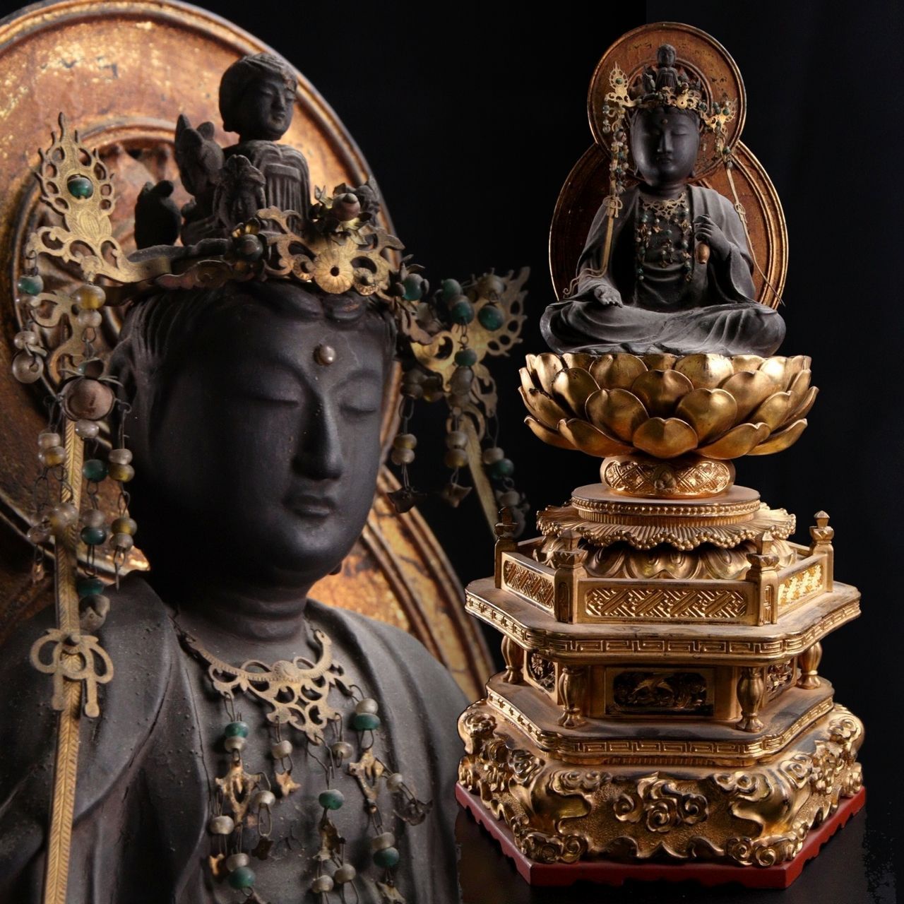 中国初唐・末期「名品・石仏龕」南北朝時代・大乗仏教寺院放出・博物館