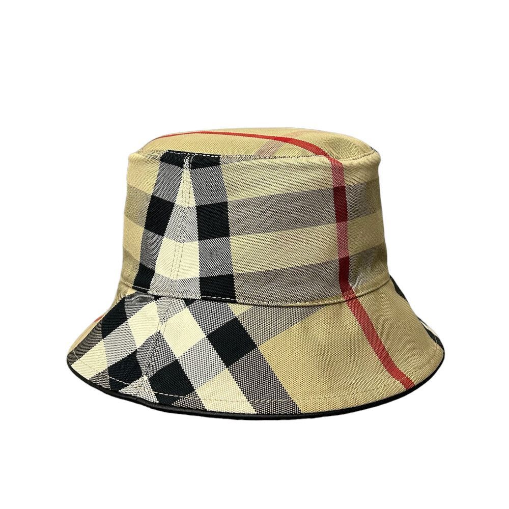 バーバリー ベージュ チェック柄 バケットハット BURBERRY ノバ