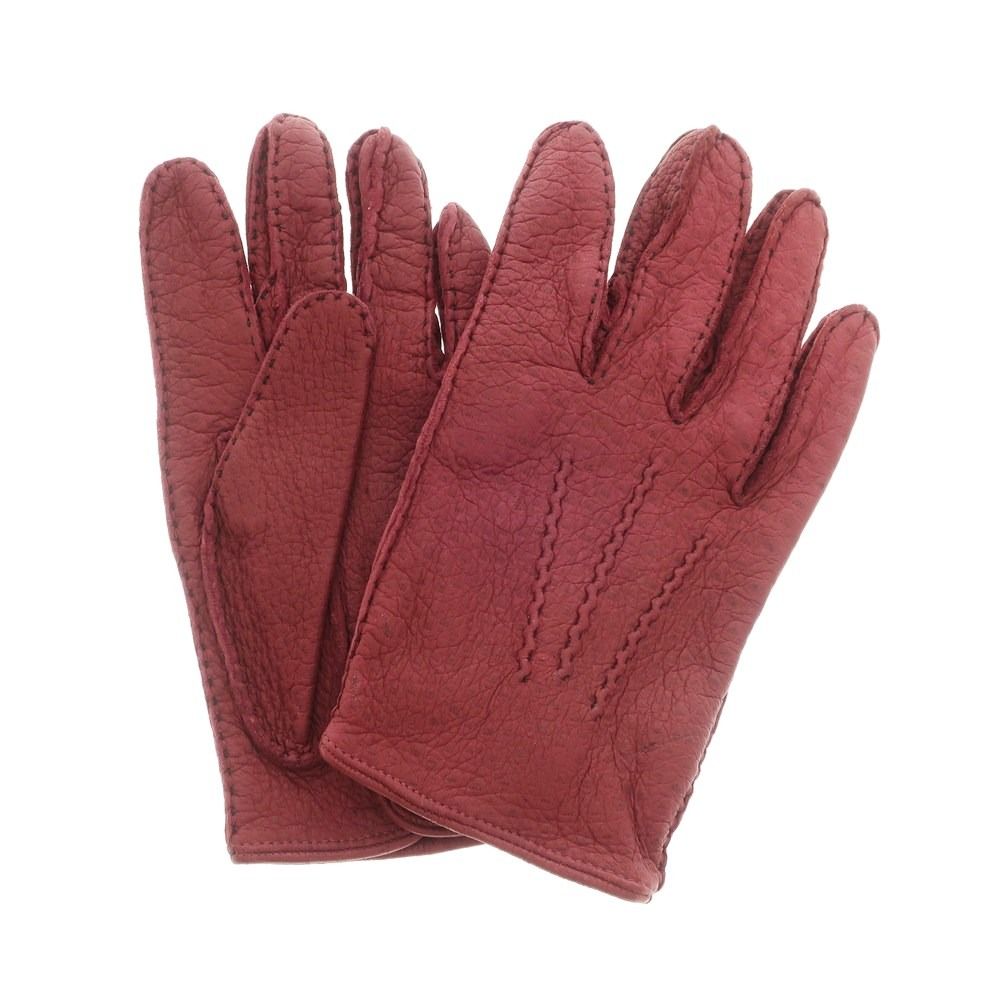 DENTS ペッカリー レザーグローブ アンライニング BARK 7.5 手袋