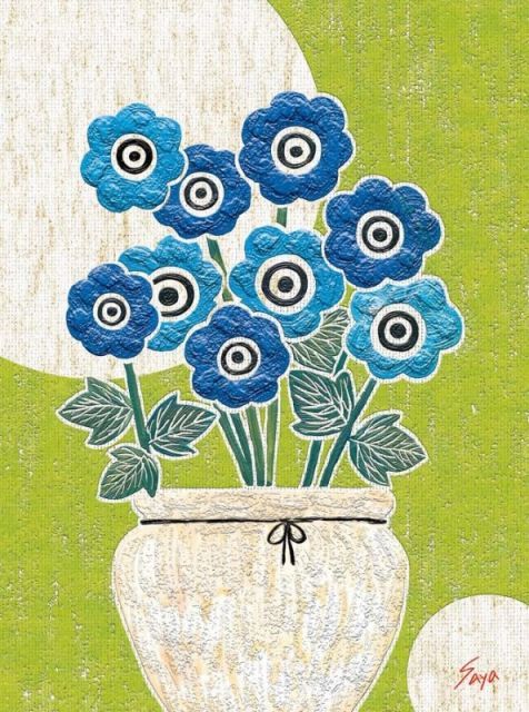 種類1：f4 額絵 佐藤沙耶 デルフィニウム f8・f6・f4サイズ ポップ