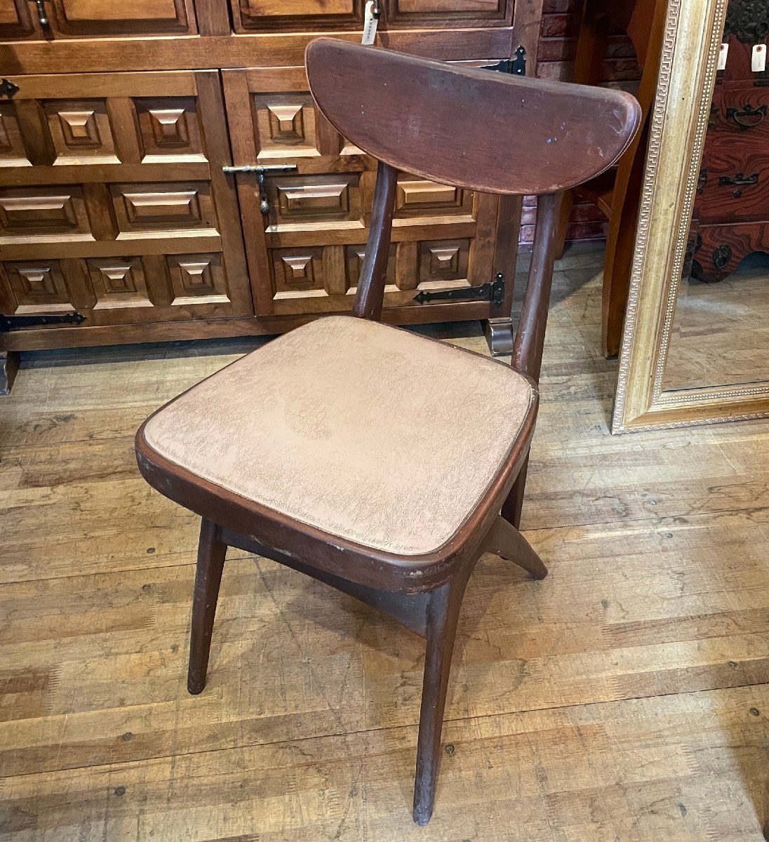 アンティーク/オールドマルニ/MARUNI/レトロ/ウッドチェア/デルタチェア