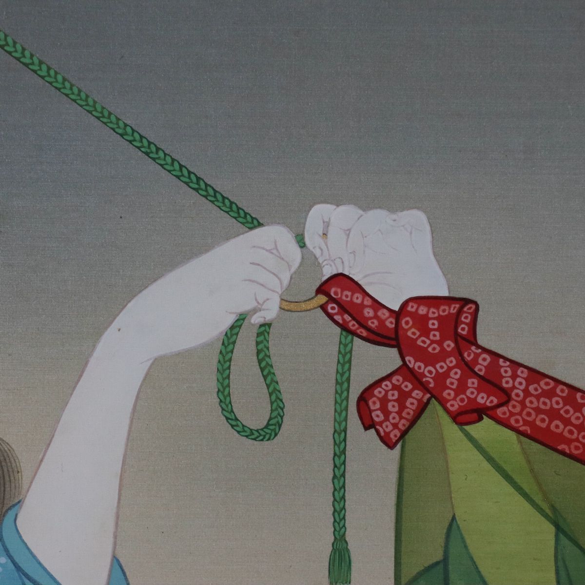 宙】真作保証 堀江浮水(堀江豊生) 美人画 絹本 日本画 額装 和美人 東