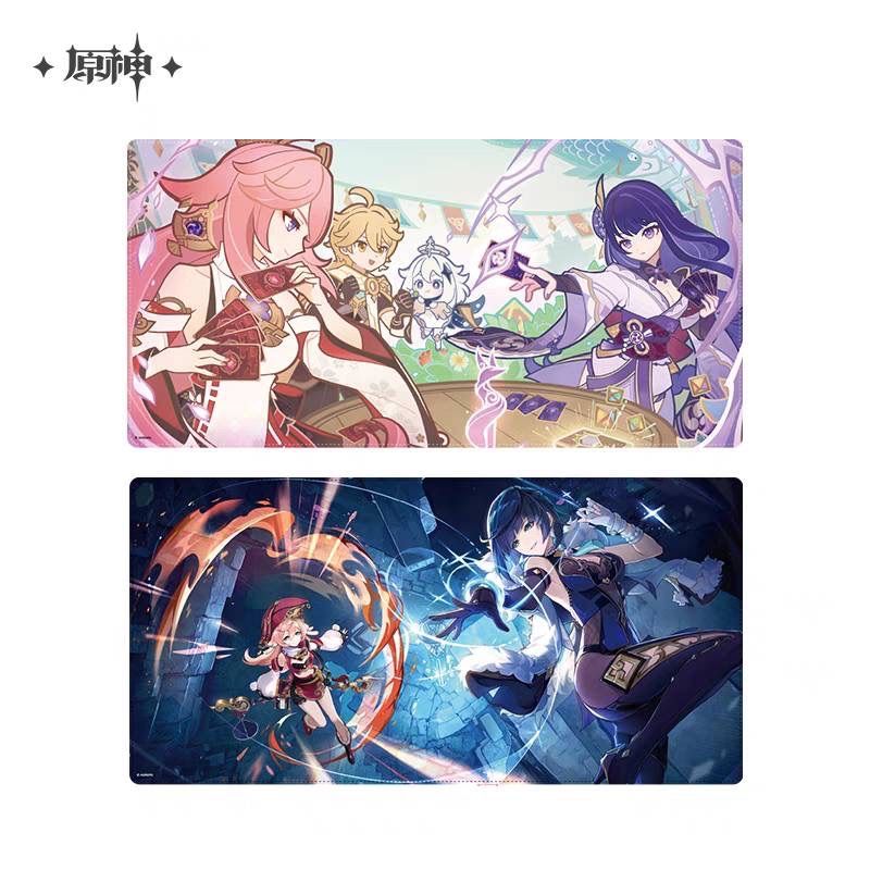 原神 雷電将軍 八重神子 プレイマット スリーブ 原神 雷電将軍 八重