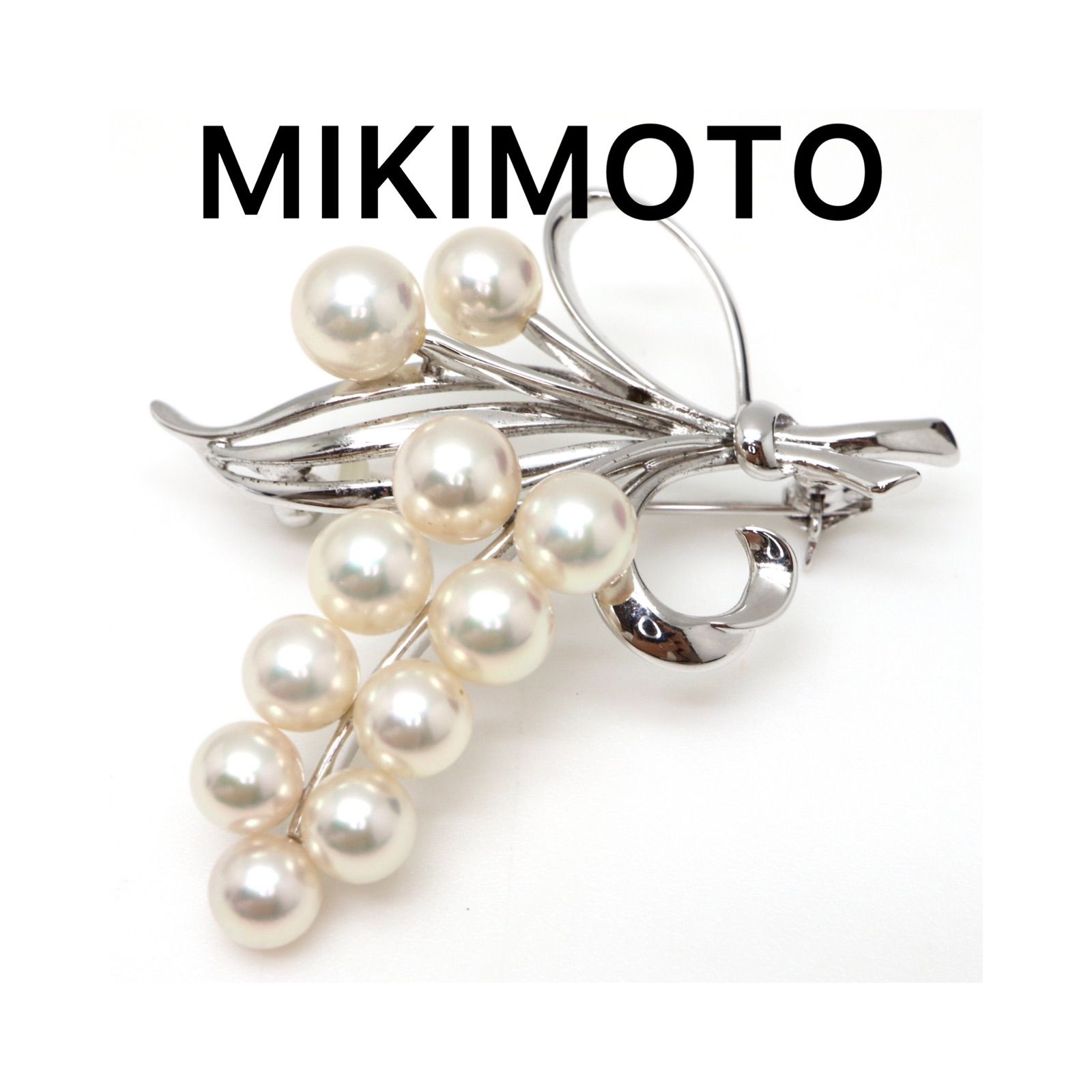 MIKIMOTO(ミキモト)】アコヤ本真珠ブローチ 5.5-7.0mm珠 - メルカリ