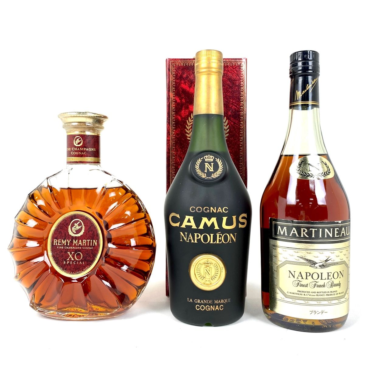 3本 MARTINEAU カミュ レミーマルタン コニャック 700ml ブランデー