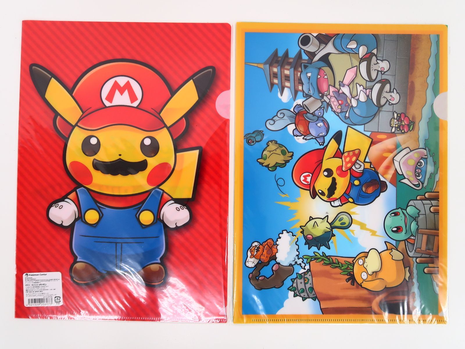 マリオピカチュウ A4クリアファイル 3枚セット ルイージピカチュウ