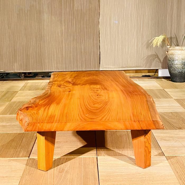 和製ビンテージ こだわりの1枚板座卓(ローテーブル、ヴィンテージ、一