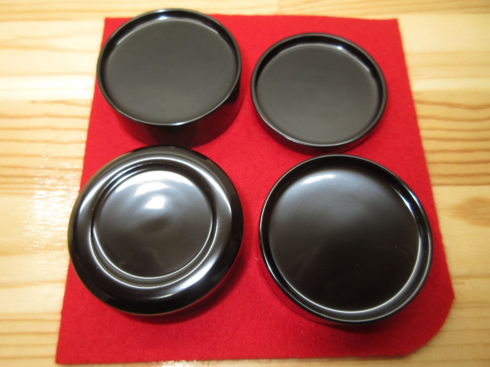 逢絢亭・新品】茶道具 七事式道具 重香合 裏千家流好み 木製 紙箱入り