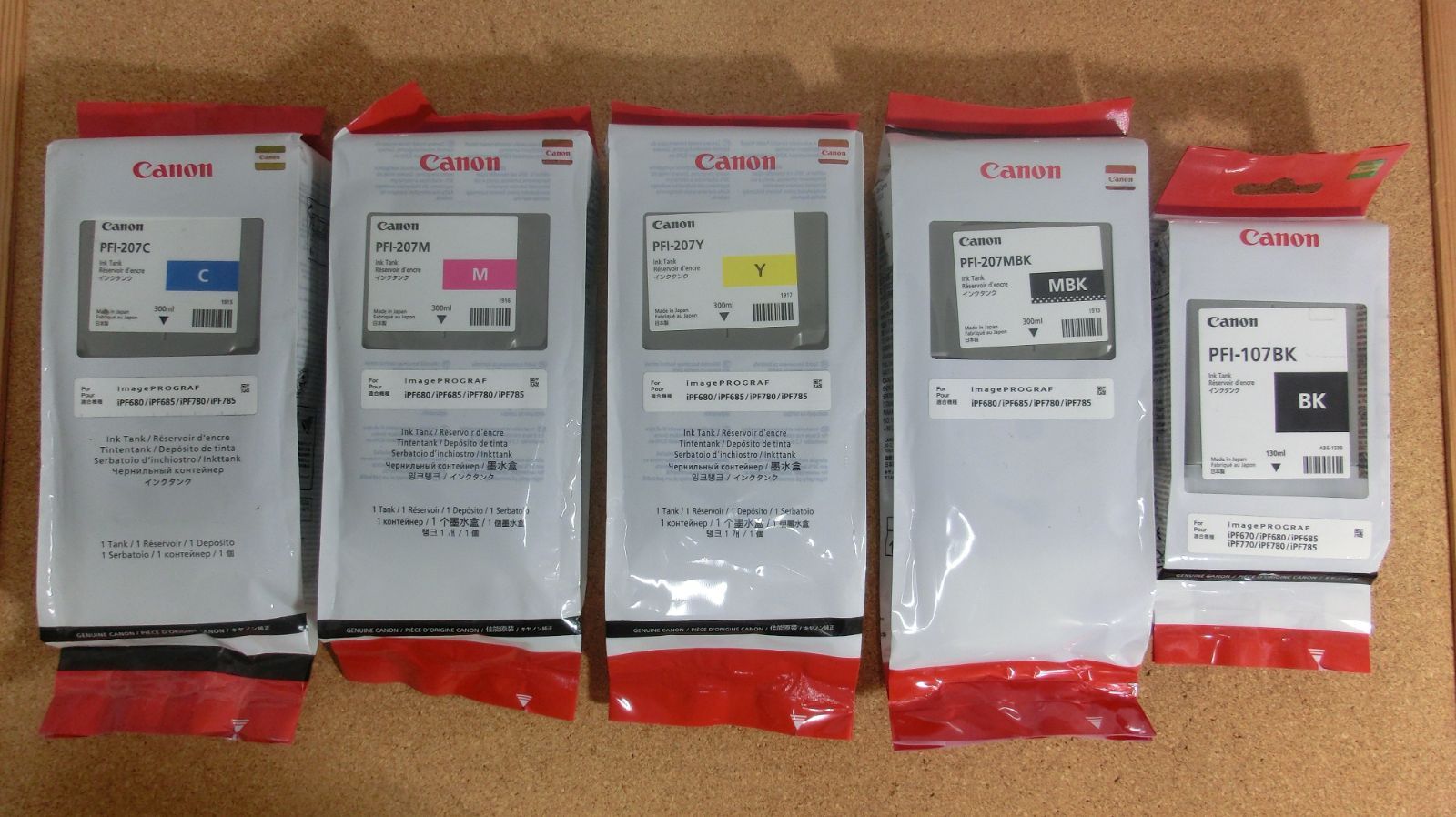 Canon PFI-107C/M/Y/BK インクカートリッジ 130mlセット Canon PFI-107