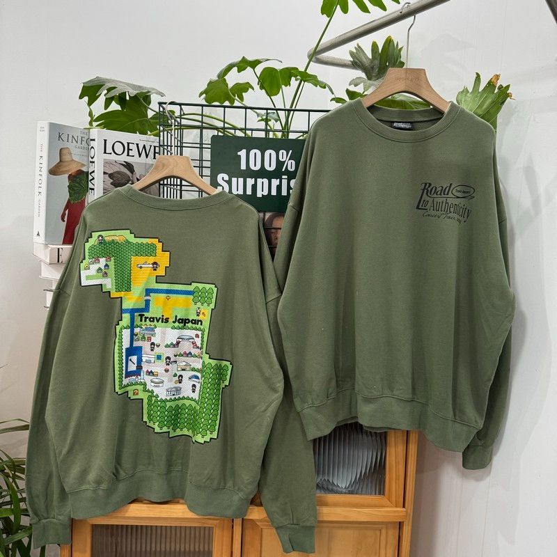 トラビスジャパン 地図デザイン スウェットセット トラビスジャパン