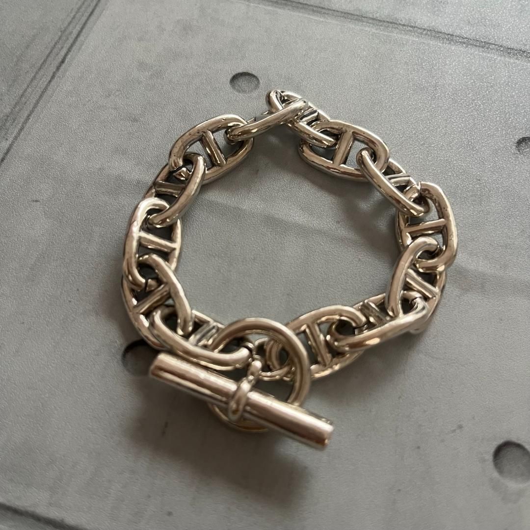 シルバー925 アンカーチェーンブレスレット シェーヌダンクルデザイン