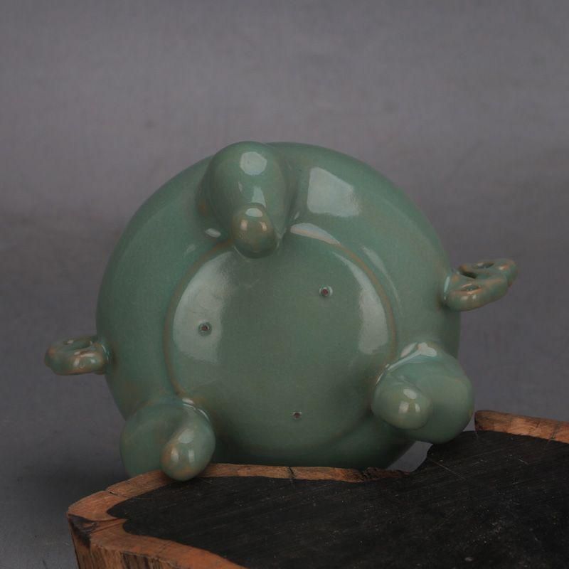 中国 汝窯 青磁 香炉 陶器 陶芸 香道具 仏具 官窯 青釉 中国 汝