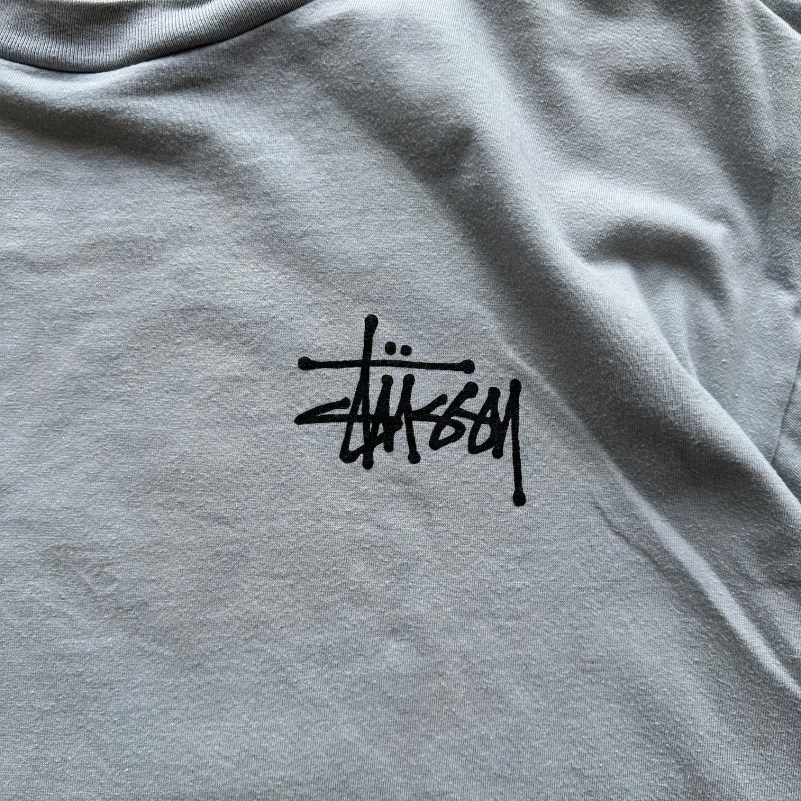 80s-90s stussy 白タグドラゴンプリント レア good design 面 シングル
