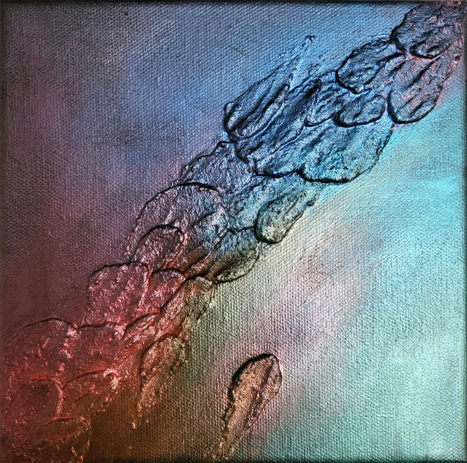 生命の受容 / モダン画 キャンバス 46×38㎝ F8 原画限り おしゃれ