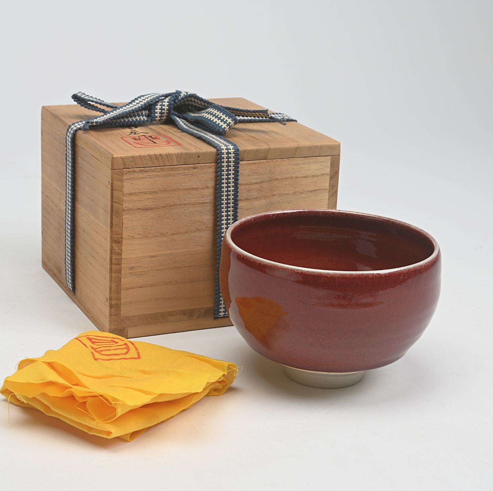 京焼 幾佐田昌宏 造 辰砂茶碗 共箱 茶道具 - メルカリ