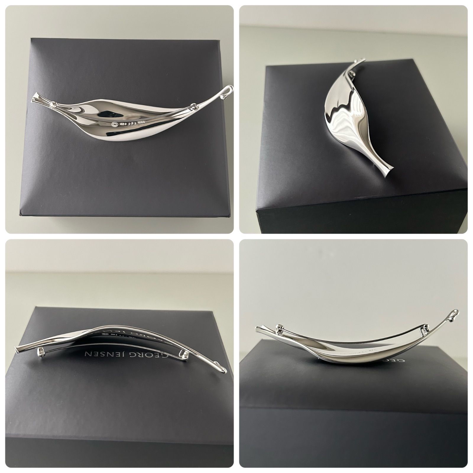 ジョージジェンセン 391 リーフ ブローチ ヴィヴィアンナ トールン