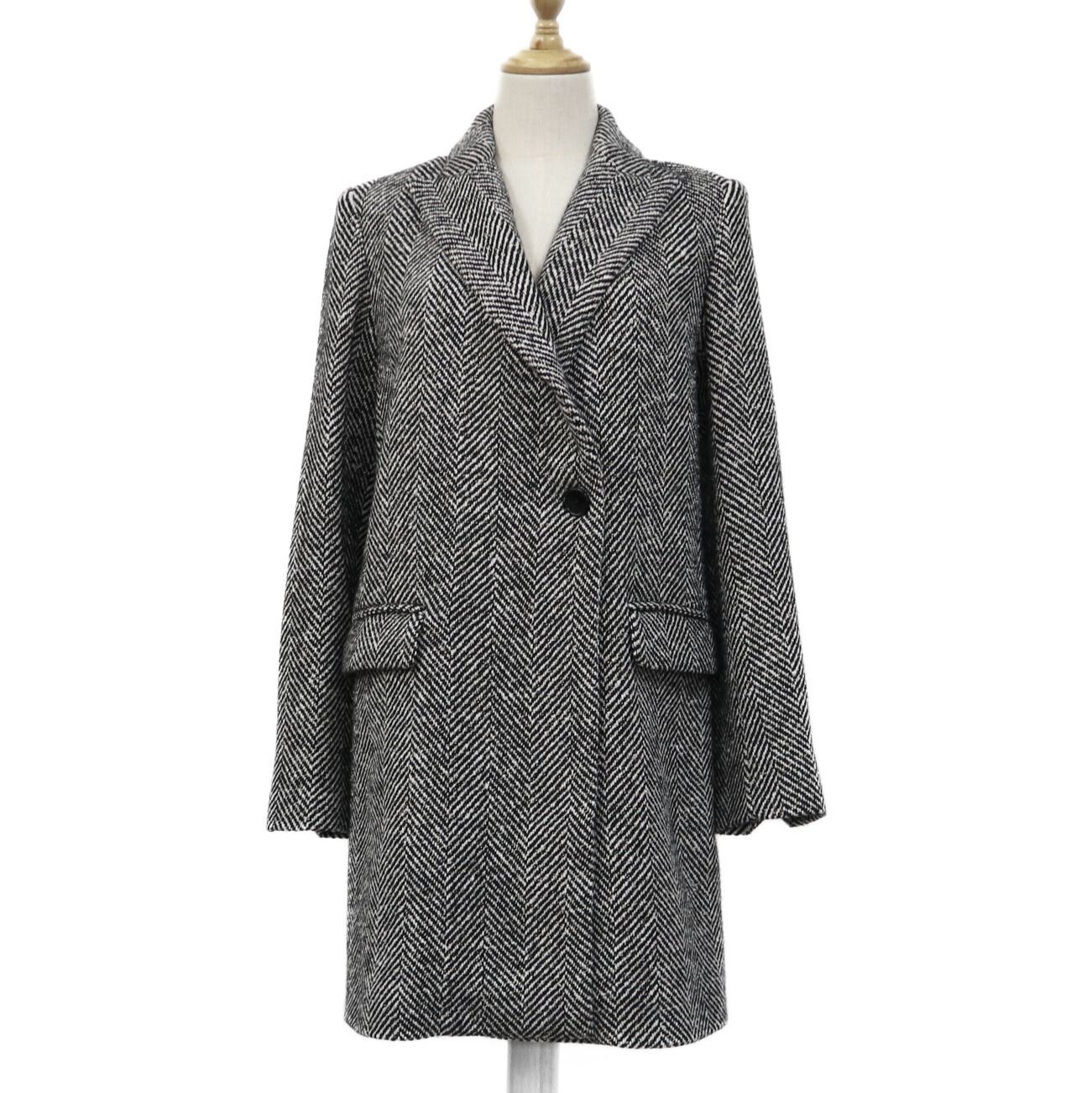 ザディグェヴォルテール チェスターコート ブラック M ザディグエ