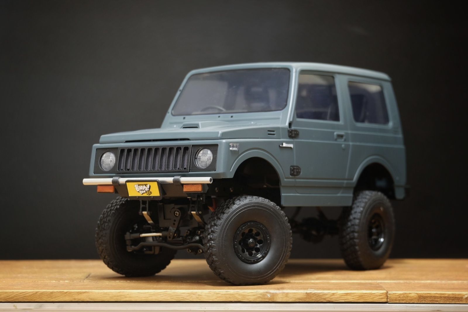 WPL C74/C74-1ジムニー用】SJ30風フロントグリル マットブラック