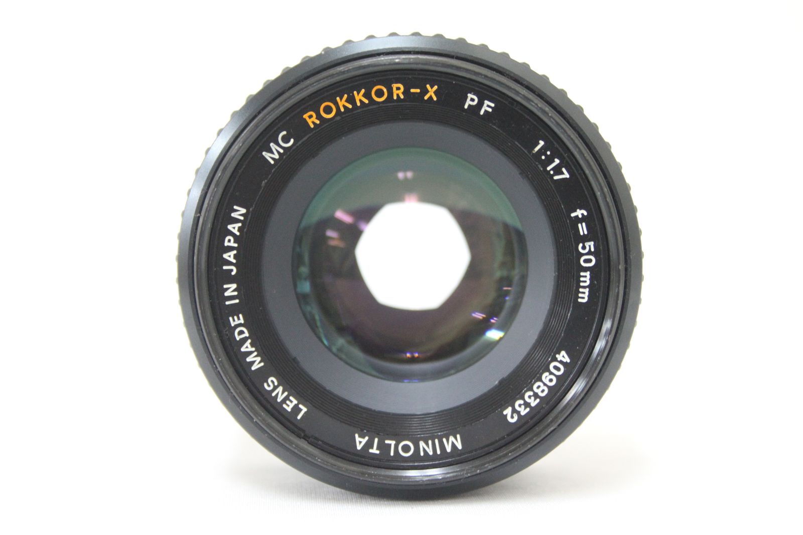 返品保証】 【希少】 ミノルタ Minolta MC Rokkor-X PF 50mm F1.7