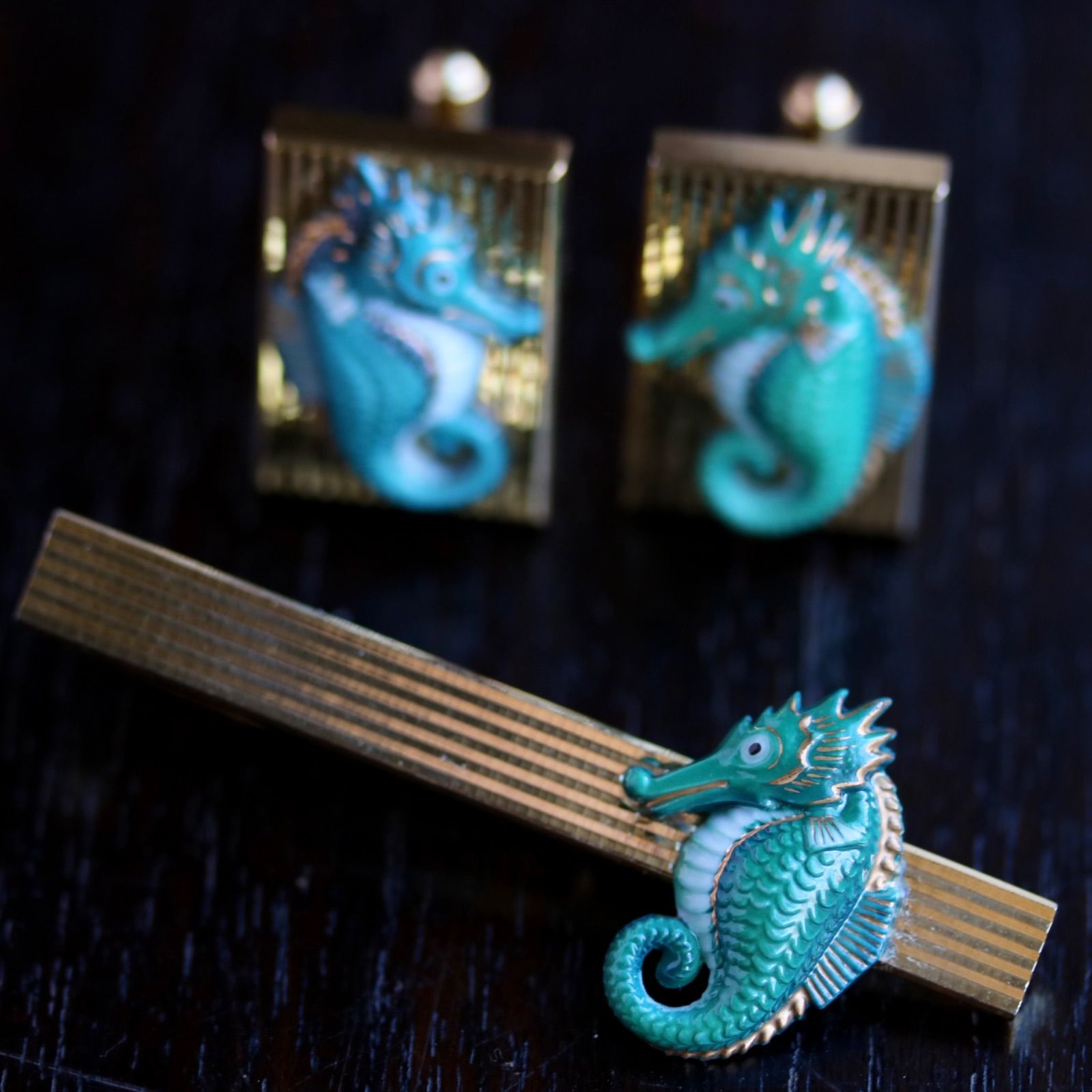 トシカネ(俊兼)ジュエリー タツノオトシゴ ボタン silver925 希少