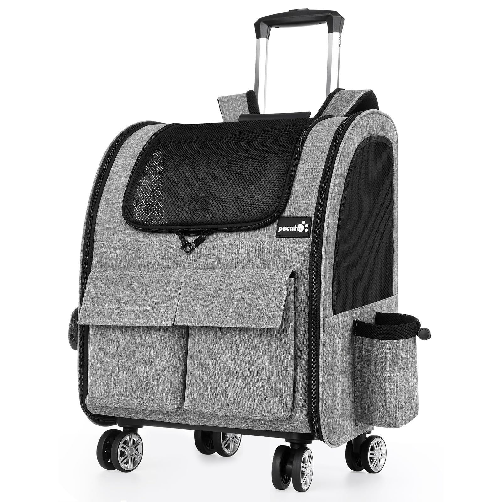 ペットキャリー ico Lサイズ PETICO ペチコ サンドグレー×ホワイト