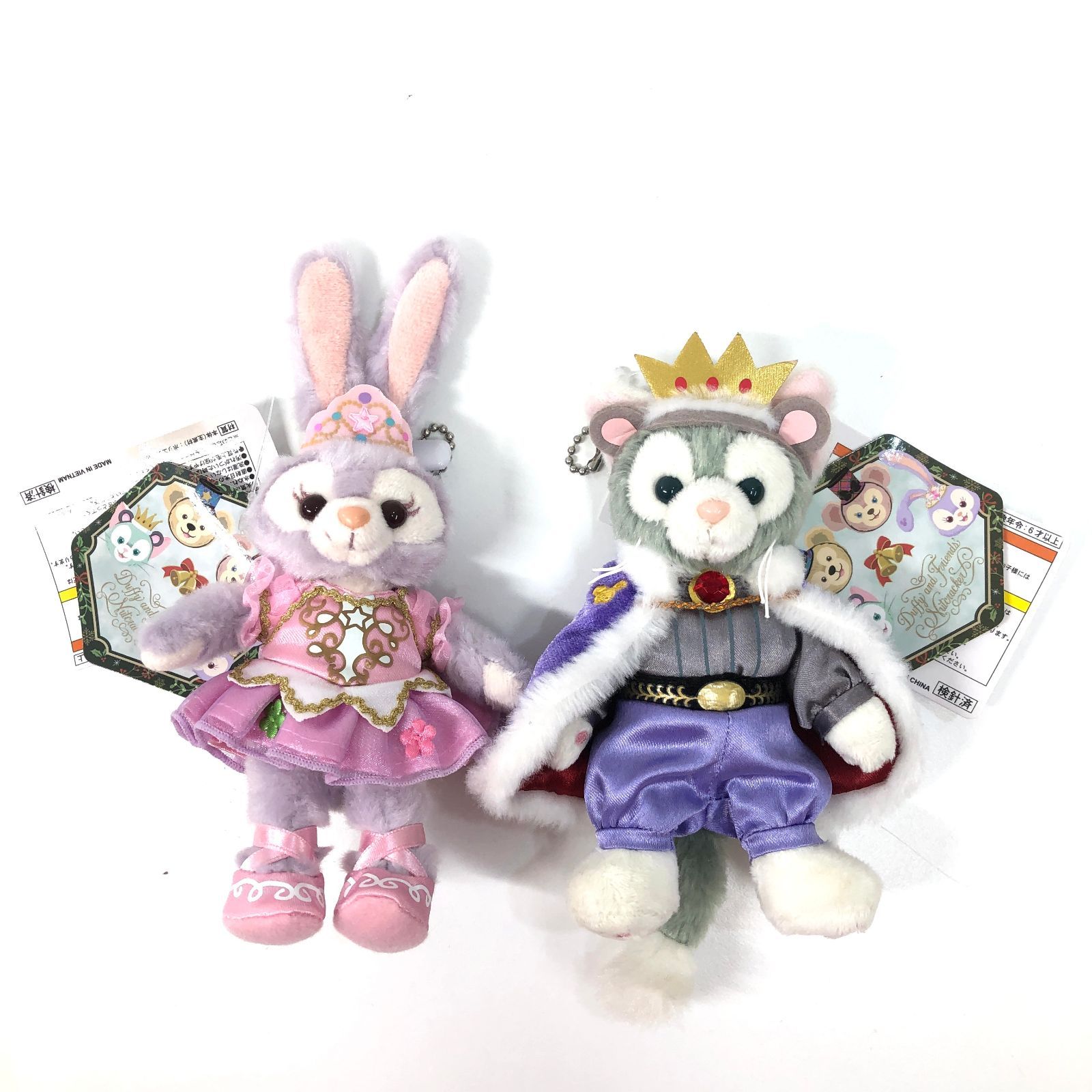 ダッフィー フレンズ くるみ割り人形 ぬいぐるみバッジ タグ付き 4体